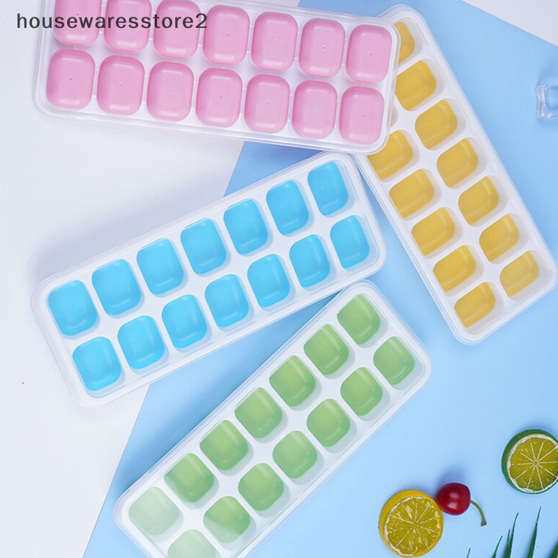 1 Khuôn Silicone Làm Đá 14 Ô Vuông DIY