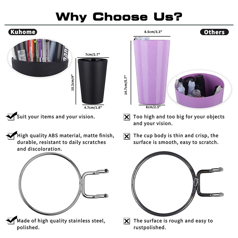 Set 6 Móc Treo Cốc / Bảng Chốt Kèm Giá Đỡ Tiện Dụng