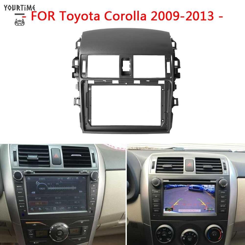 Khung Viền Bảng Điều Khiển Âm Thanh 2 DIN Cho Toyota Corolla 2009-2013