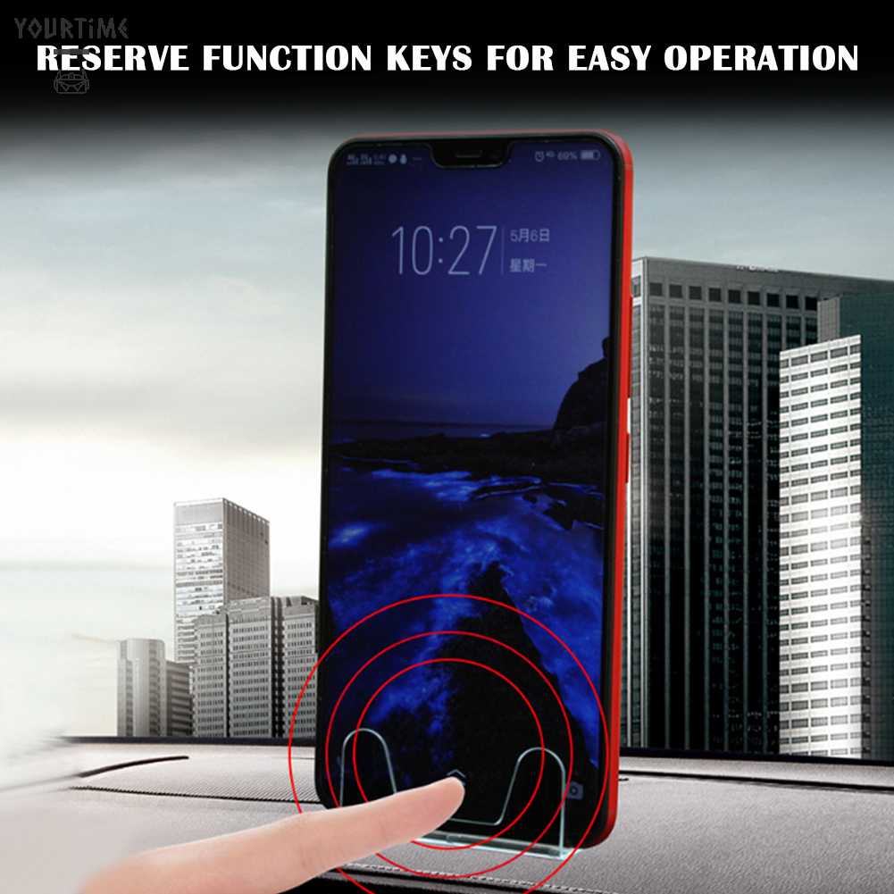 Giá Đỡ Điện Thoại / GPS Mini Trong Suốt Tiện Dụng Cho Xe Hơi