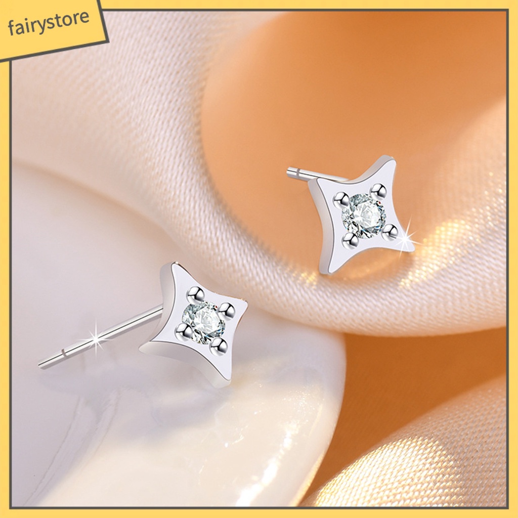 [FRO] 1 Cặp Bông Tai Ngôi Sao Năm Cánh Tinh Tế Dễ Phối Đồ Phong Cách Đơn Giản