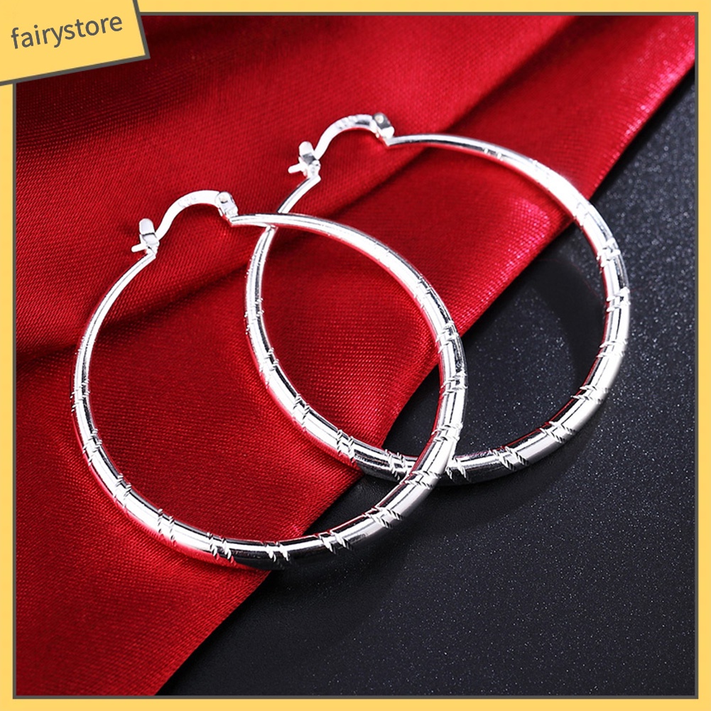 Khuyên Tai Hình Tròn Lớn Phong Cách Cổ Điển Dành Cho Nữ