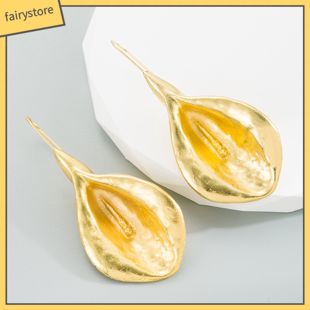 1 Đôi Bông Tai Hình Chiếc Lá Phong Cách Vintage