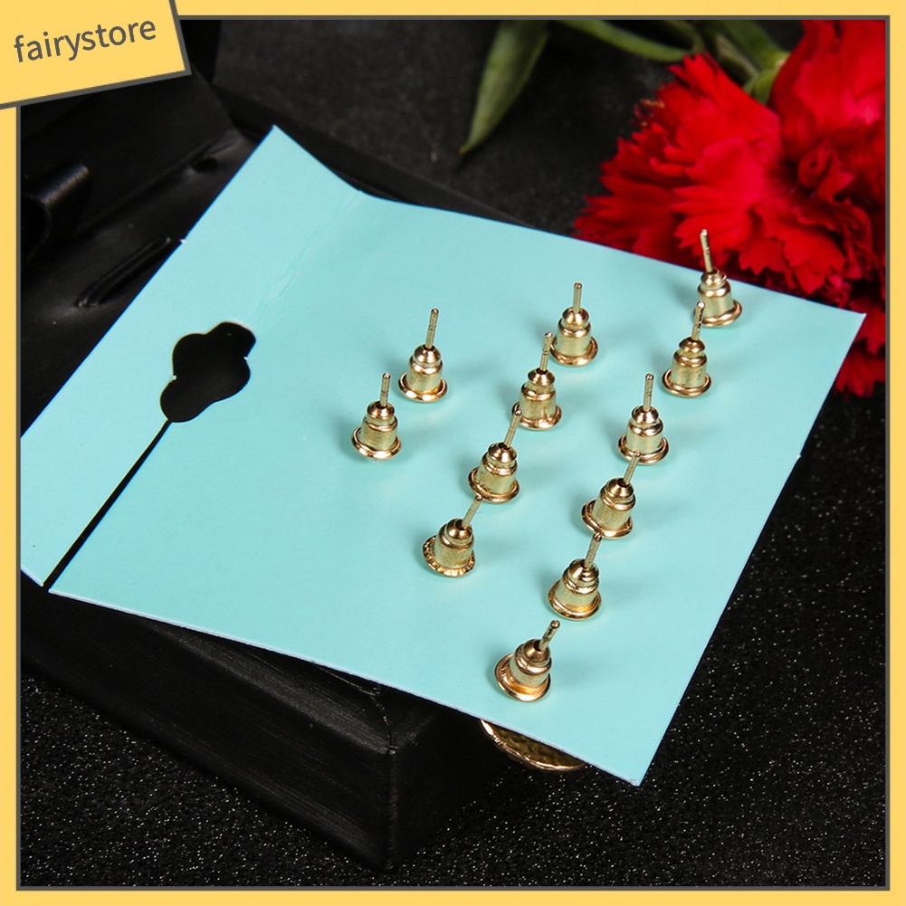 6 Đôi Bông Tai Đính Đá Thời Trang Nữ Tính