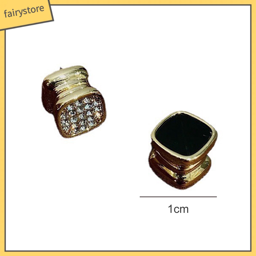 1 Đôi Bông Tai Đính Kim Cương Giả Không Cần Xỏ Lỗ Dành Cho Nữ