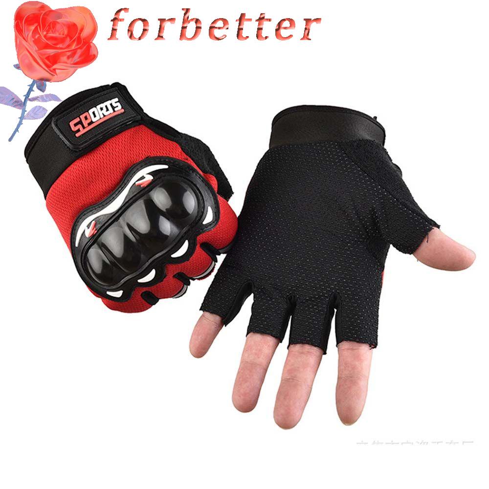 Găng Tay Nửa Ngón Thể Thao Cứng Chống Sốc Chống Trượt Bảo Vệ Cho Người Lái Xe Mô Tô