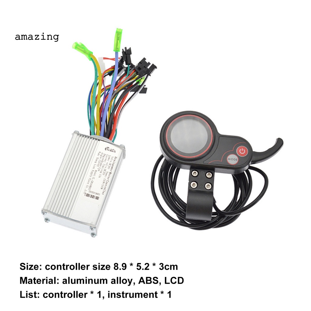 1 Bộ Điều Khiển Xe Đạp Điện Không Chổi Than ABS Màn Hình LCD