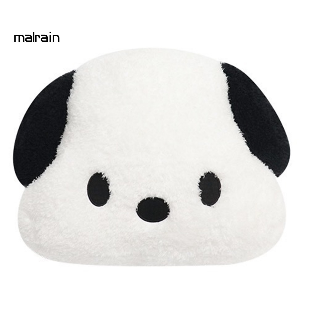 [Ma] Gối Tựa Đầu Bằng Vải Lông Mềm Mại Thoải Mái In Hình Chú Chó Hoạt Hình Dễ Thương Hỗ Trợ Toàn Diện Cho Lái Xe