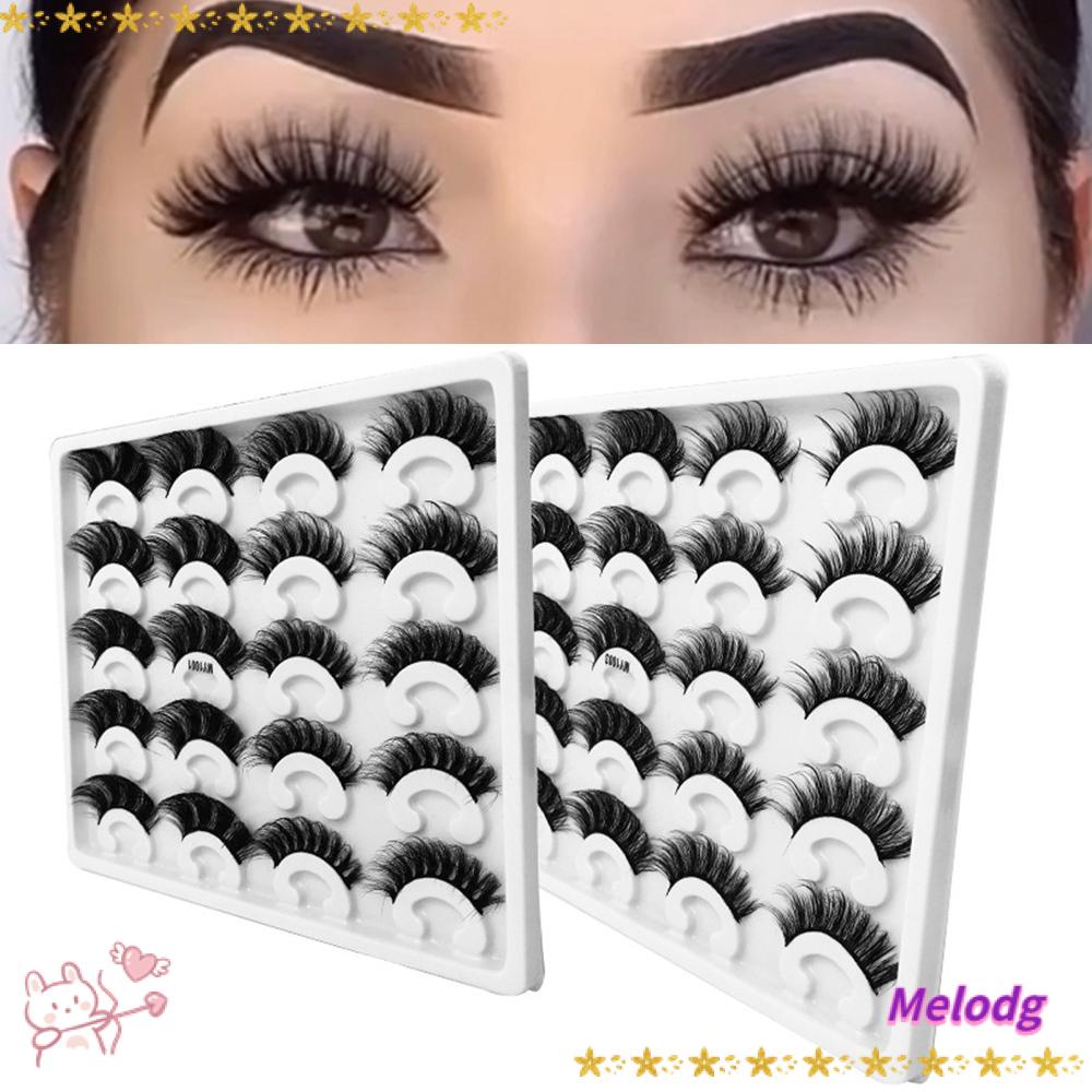 MELODG Set 10 Cặp Lông Mi Giả Có Thể Tái Sử Dụng SKONHED