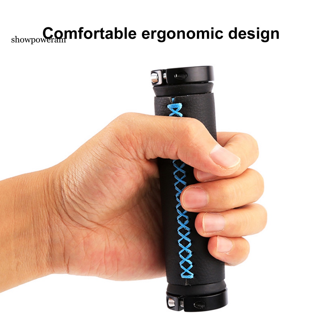 Set 2 Vỏ Bọc Tay Lái Xe Đạp Leo Núi Bằng Da Giả Chống Trượt