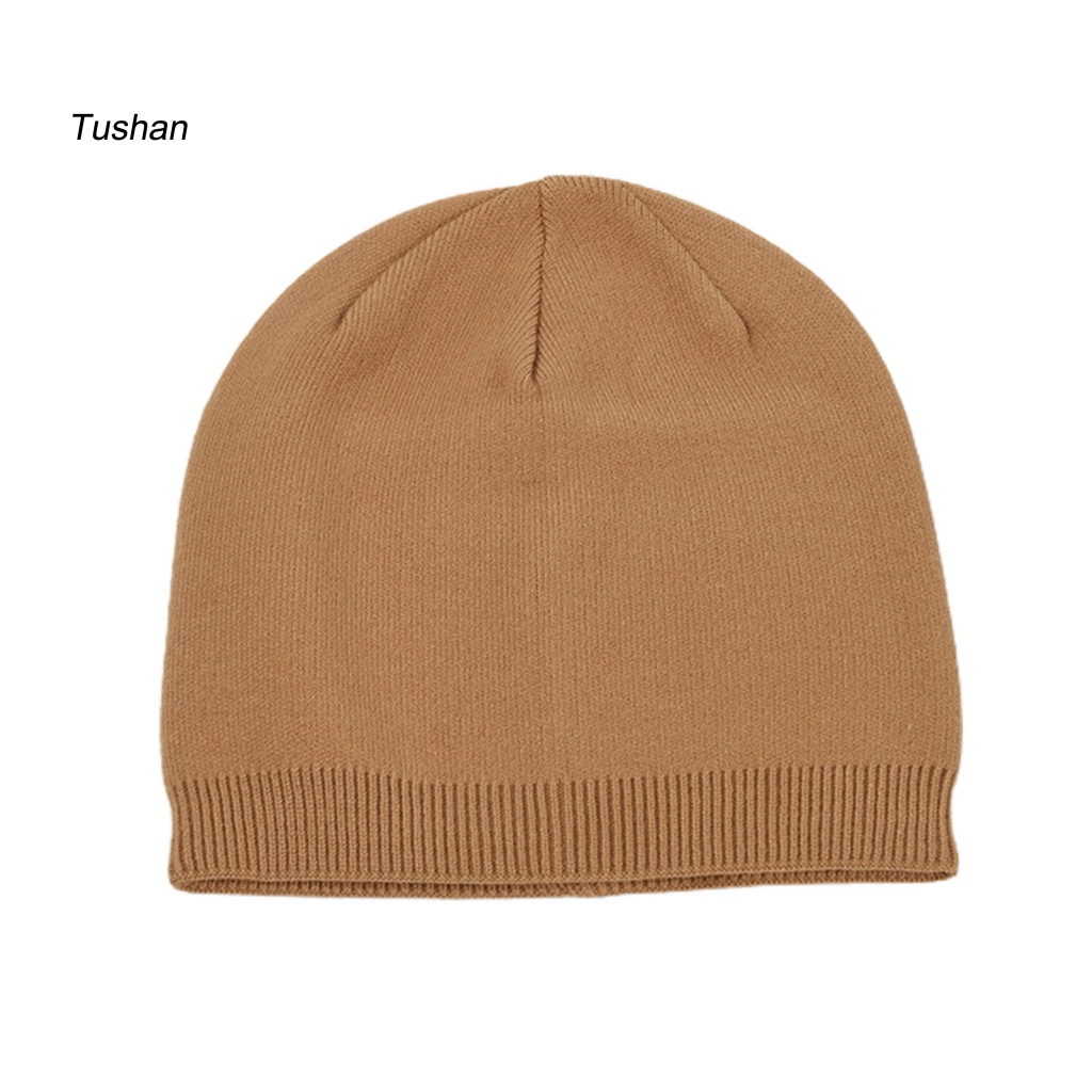 Mũ Trùm Đầu Mềm Mại Co Giãn Màu Trơn Đa Năng Thời Trang Mùa Đông Cho Nữ
