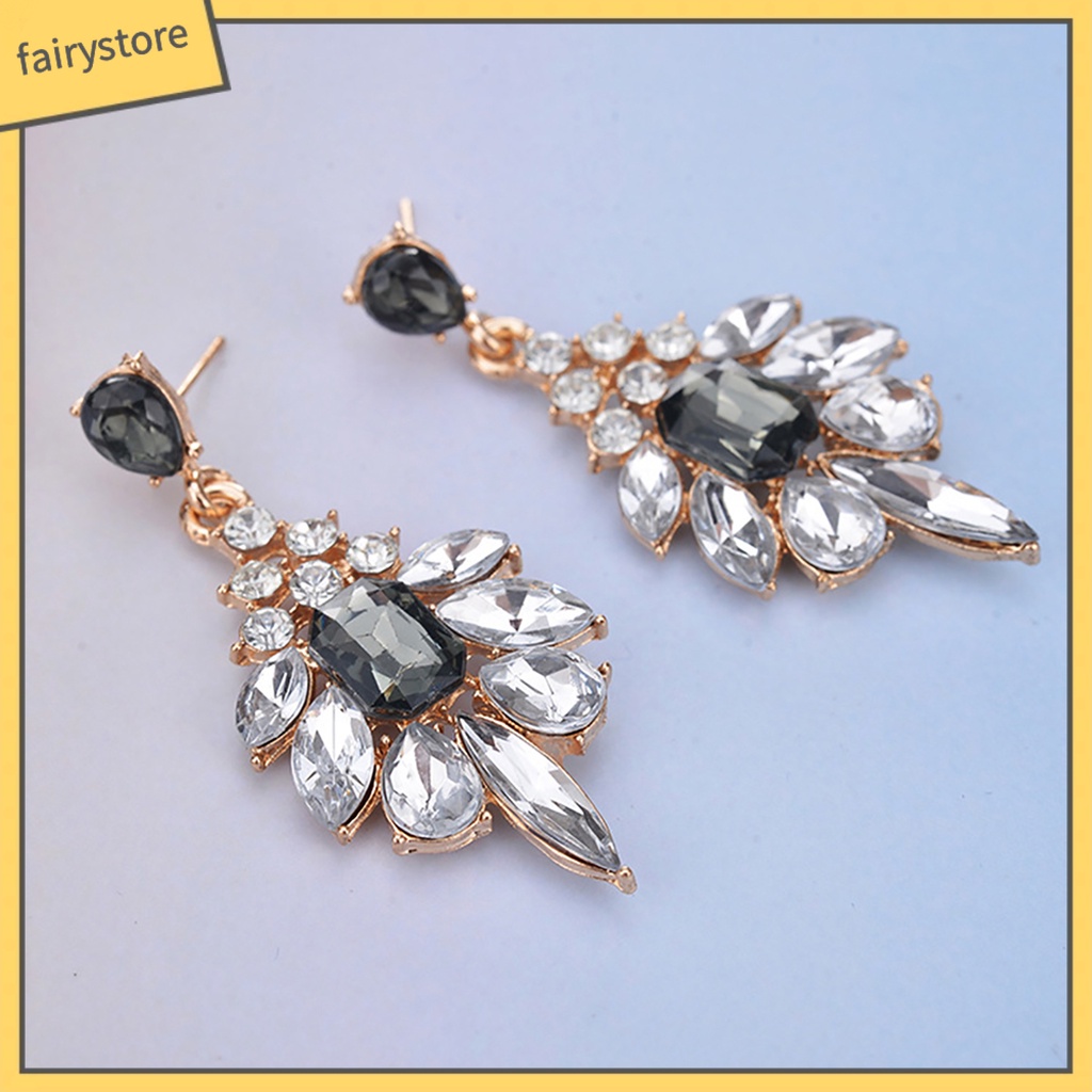 1 Đôi Bông Tai Hình Giọt Nước Bằng Hợp Kim Cho Nữ