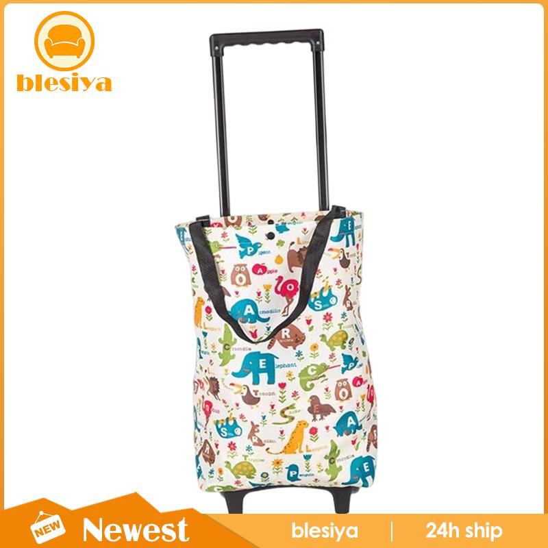 Túi Mua Sắm Có Bánh Xe Đẩy Có Thể Gấp Gọn Tiện Dụng