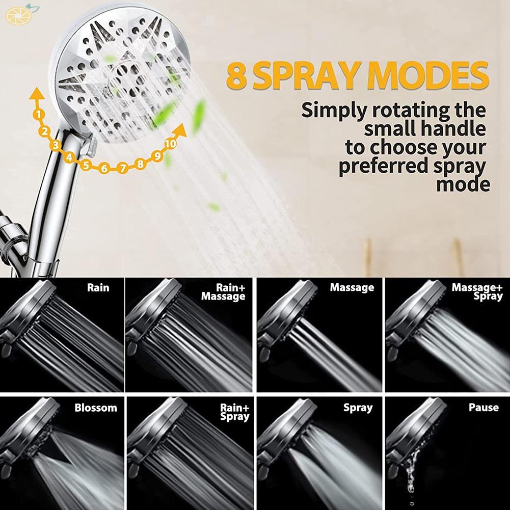【VARSTR】The Ultimate Water Saving Shower Head 10 Modes Adjustable High Pressure Handheld Head