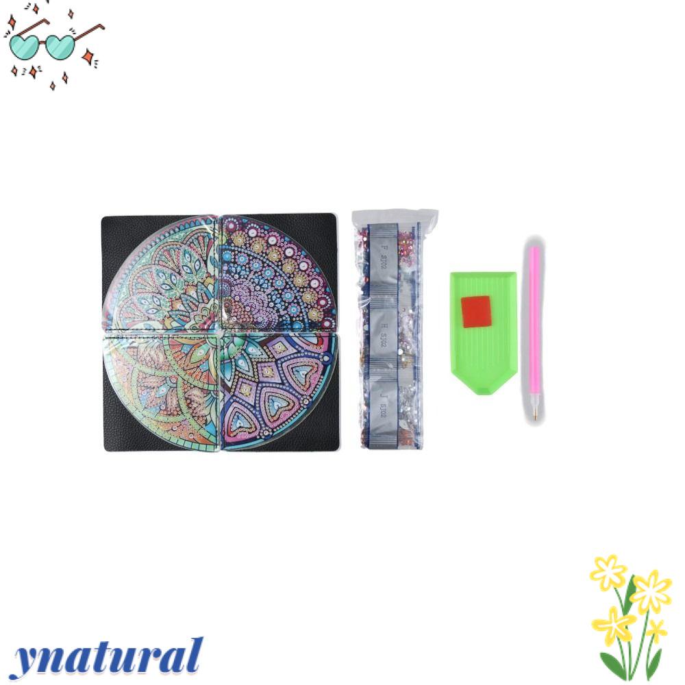 Bộ 4 Kẹp Đánh Dấu Trang Sách Hình Tam Giác Họa Tiết Mandala 5d