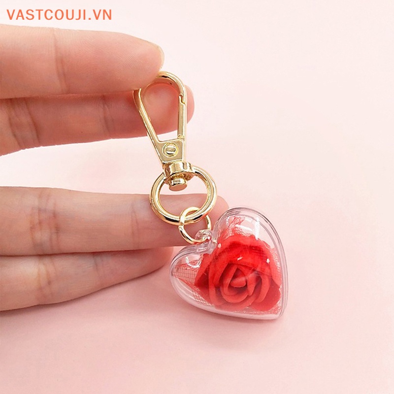 Móc Khóa Hình Hoa Hồng VASTJI Thời Trang Dành Cho Nữ