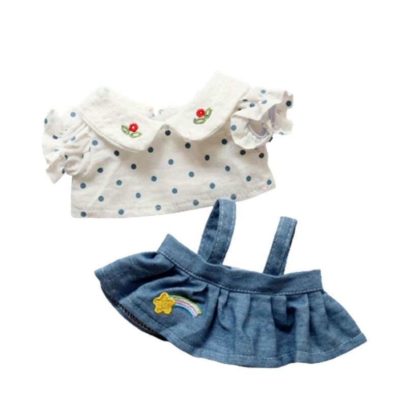 Bộ Áo Sweater Phối Chân Váy Mềm Mại Thời Trang Xinh Xắn Cho Búp Bê