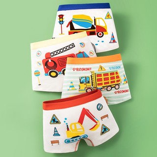 Bộ 4 quần lót boxer chất cotton cao cấp cho các bé