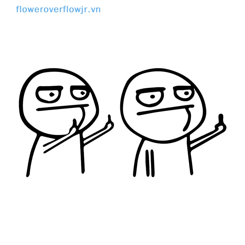 Sticker Họa Tiết Hoạt Hình Vui Nhộn Trang Trí Xe Hơi