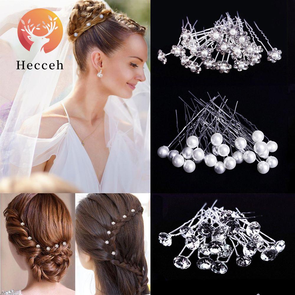 Bộ 20 Trâm Cài Tóc Hình Hoa Xinh Xắn Cho Cô Dâu|Trâm Cài Tóc Chữ U Đính Ngọc Trai