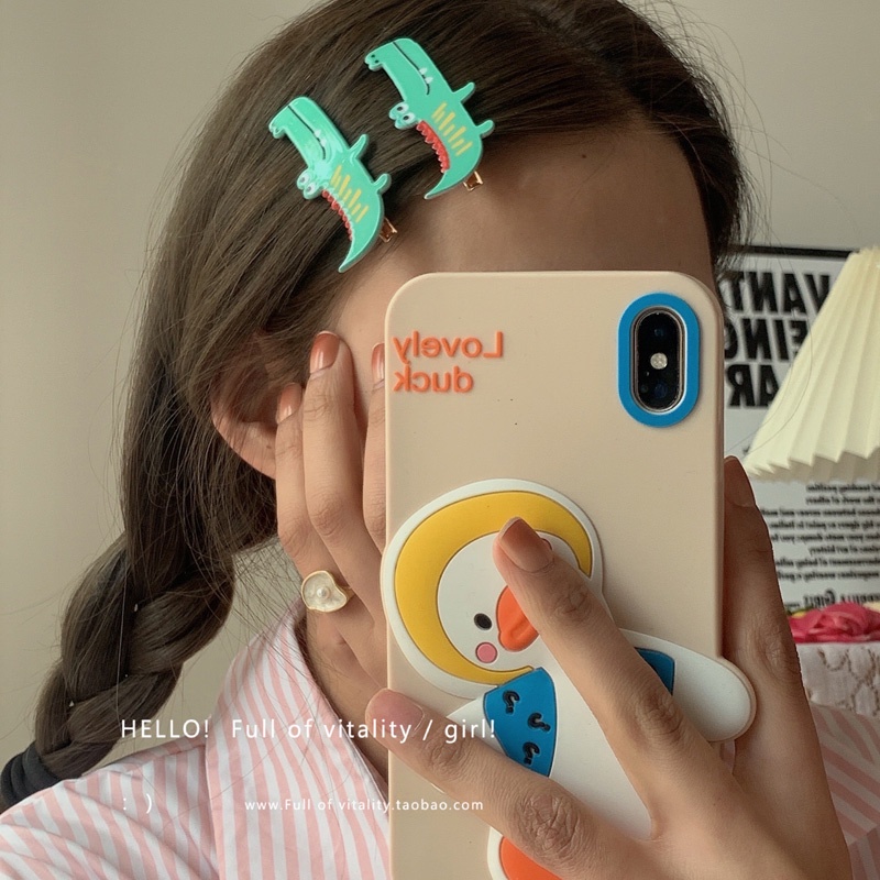 Kẹp Tóc Mỏ Vịt Họa Tiết Hoạt Hình Phong Cách Nhật Bản Ngọt Ngào Sáng Tạo Thời Trang Năm 2023