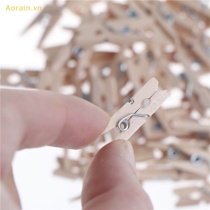 Set 50 Kẹp Ảnh Mini 25mm Trang Trí Nhà Cửa DIY