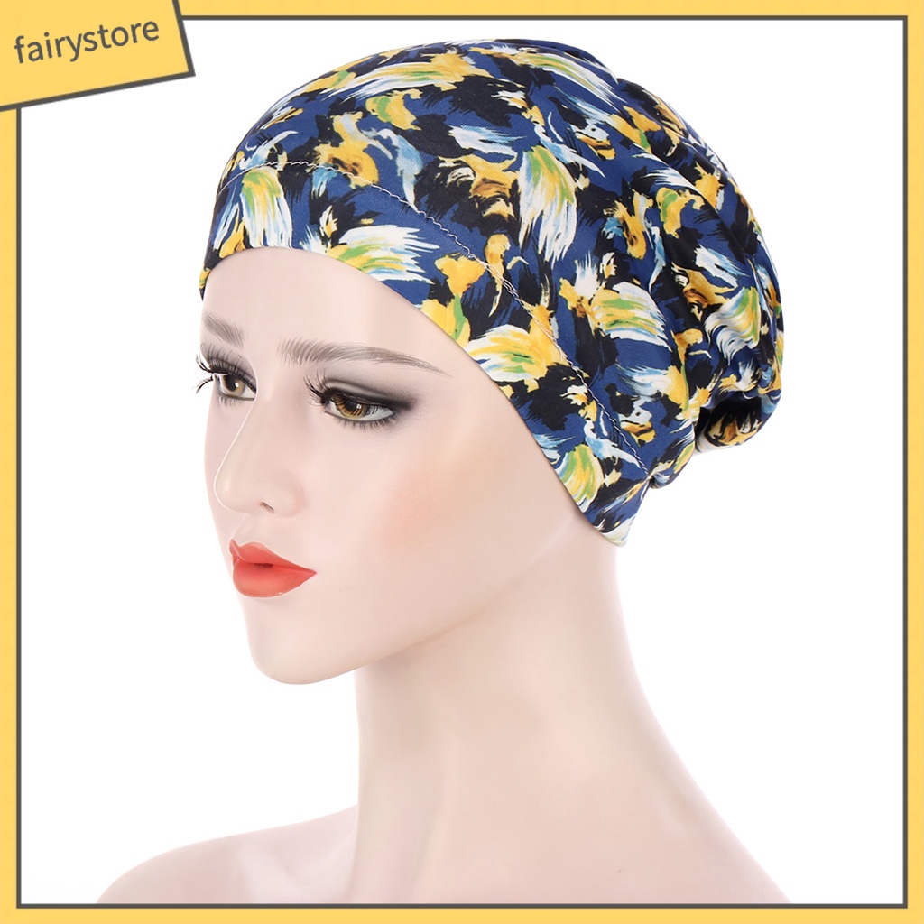 Mũ Trùm Đầu Turban In Họa Tiết Hoa Bướm Thời Trang Cho Nữ