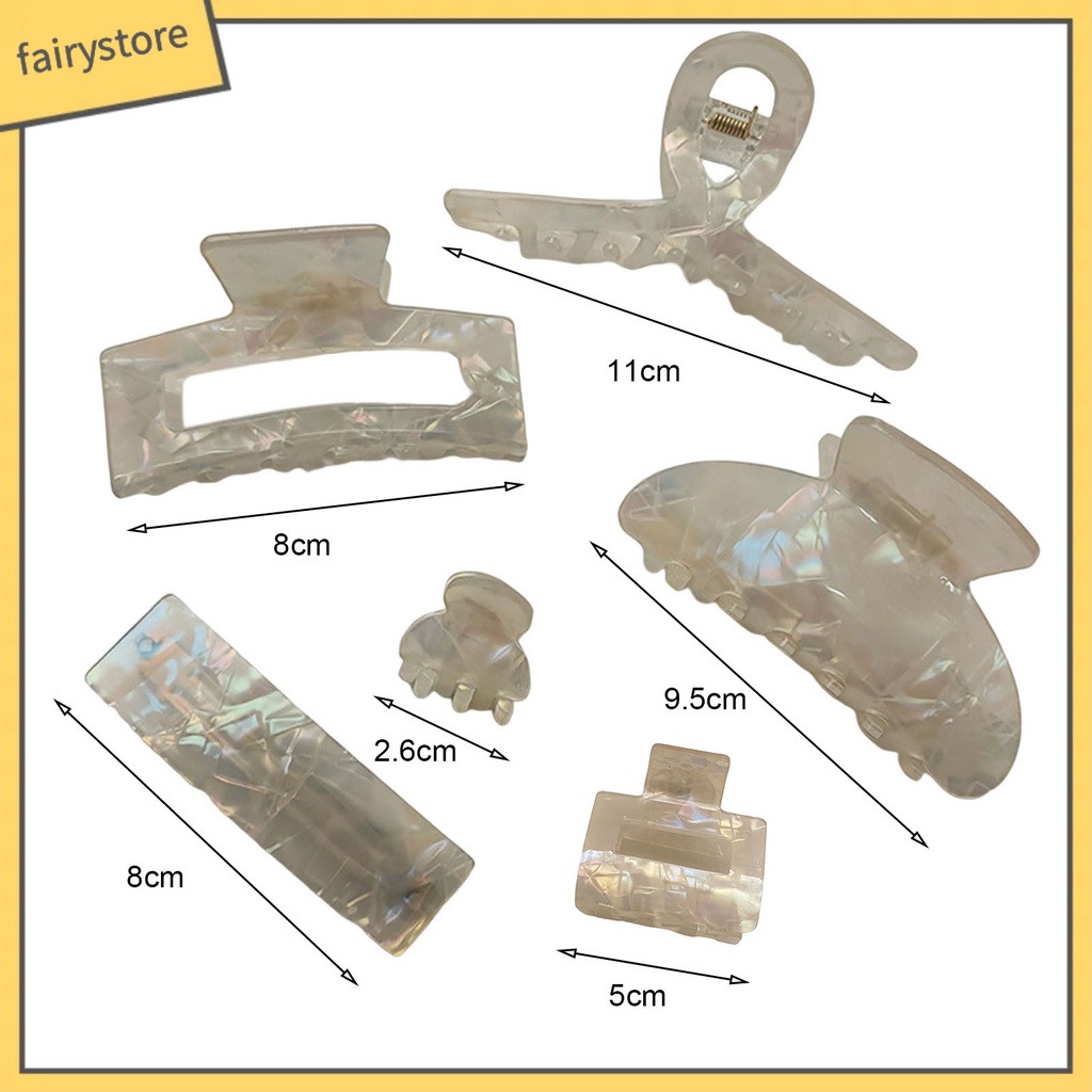 Kẹp Tóc Hình Răng Chéo Nhiều Hình Dạng Màu Sắc Phong Cách Retro