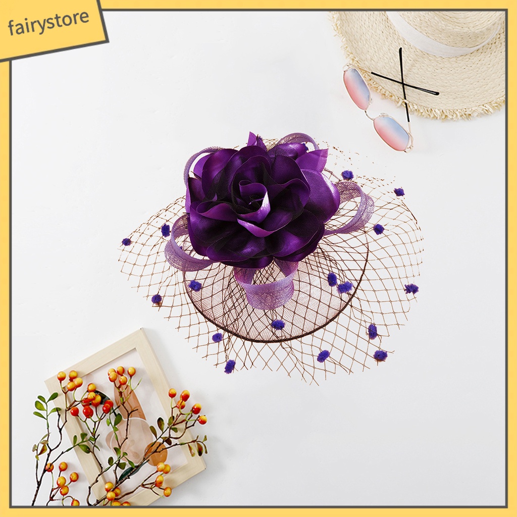 [FRO] Mạng Che Mặt Lưới Rỗng Họa Tiết Chấm Bi Trang Trí Tóc Cô Dâu / Tiệc Cưới / Cocktail / Làm Đạo Cụ Chụp Ảnh