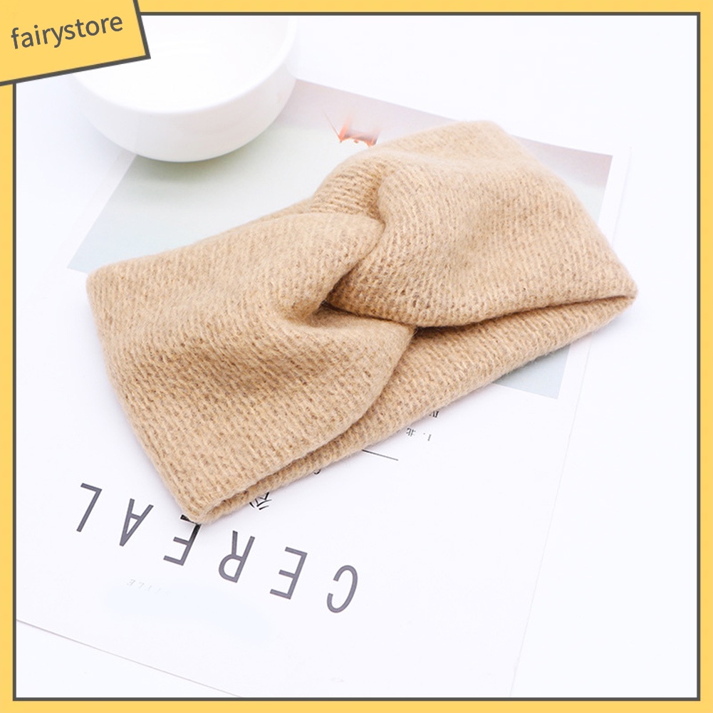 Băng Đô Cài Tóc Màu Trơn Giữ Ấm Tai Cho Nữ