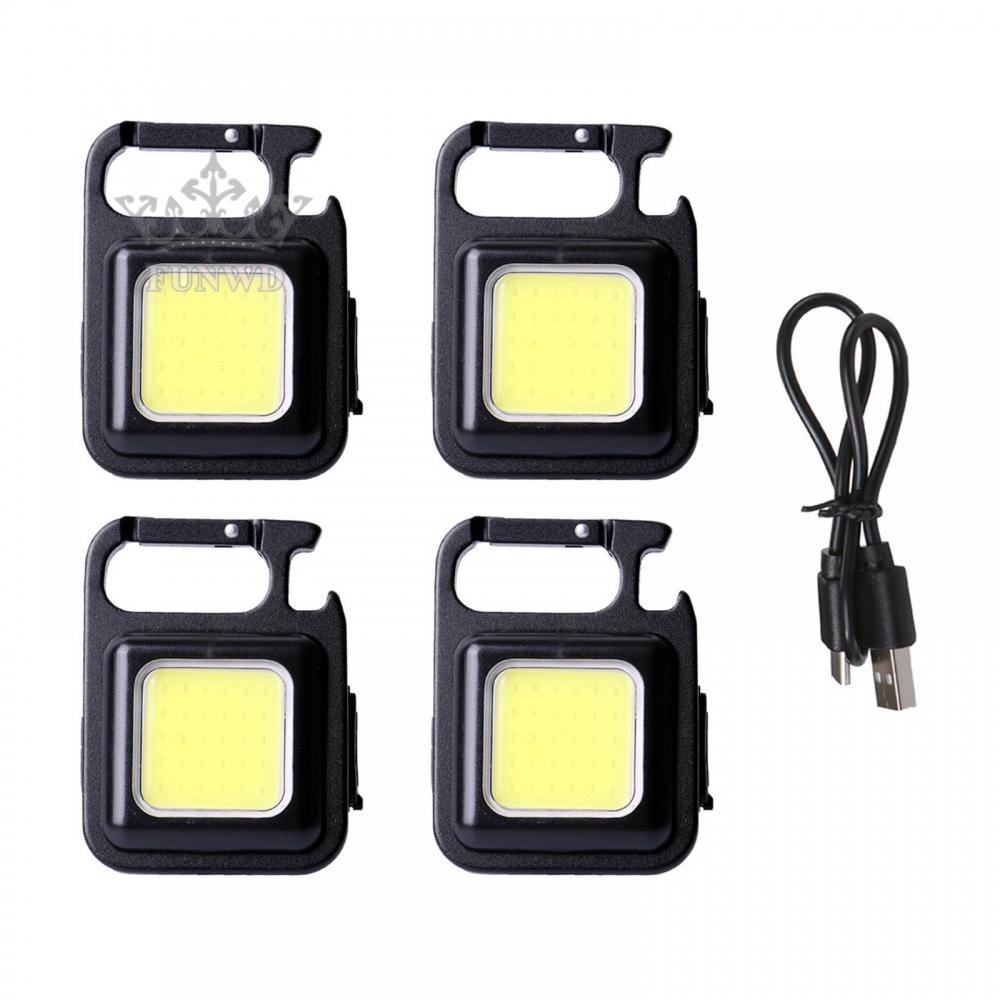 Móc Khóa Đèn Pin LED COB IPX4 Chống Thấm Nước