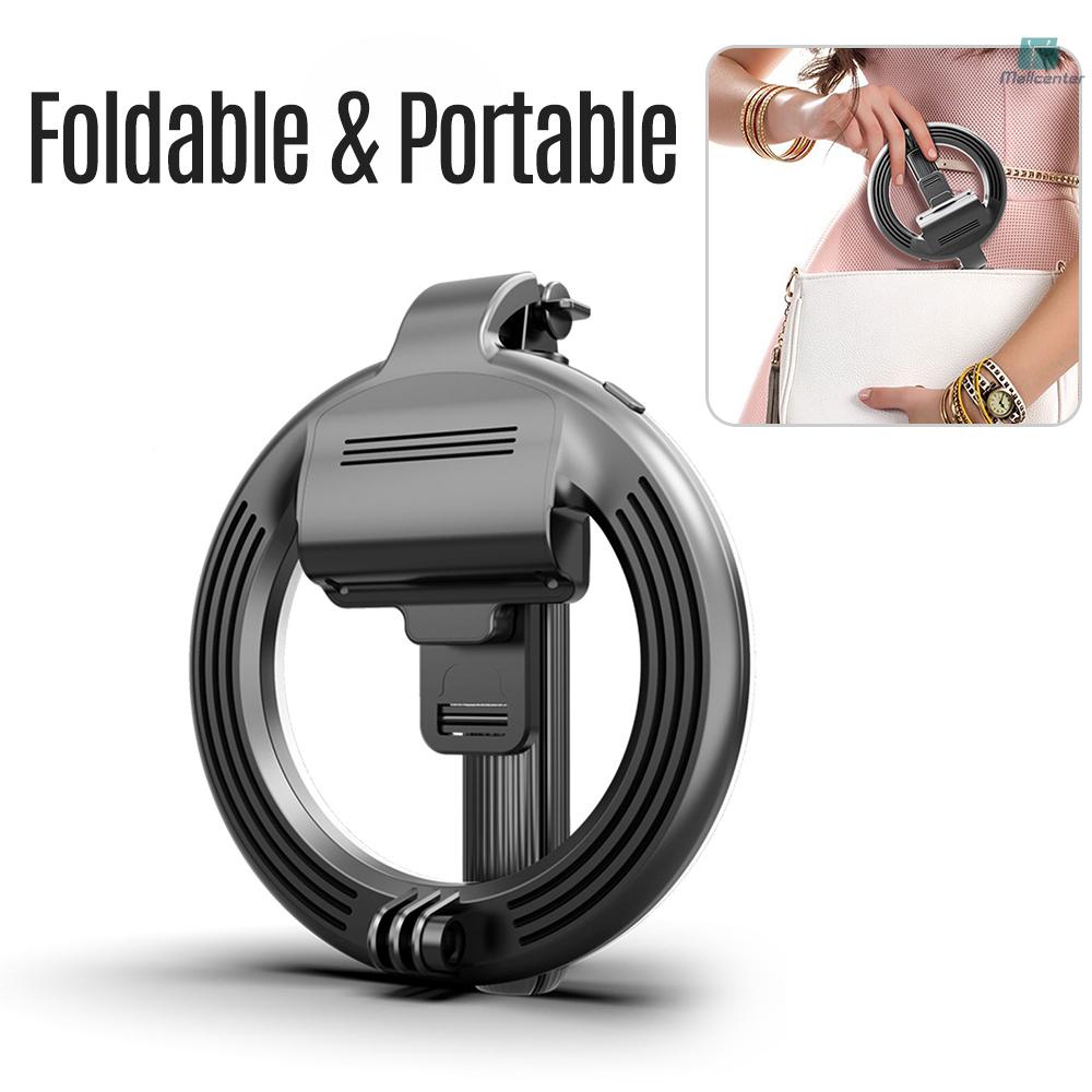 6 Inch Mini Smartphone Selfie Ring Light LED Beauty Light 3 Lighting Modes Dimmable with Tripod Selfie Stick Remote Shutter for Live Streaming Online Video Makeup Selfie