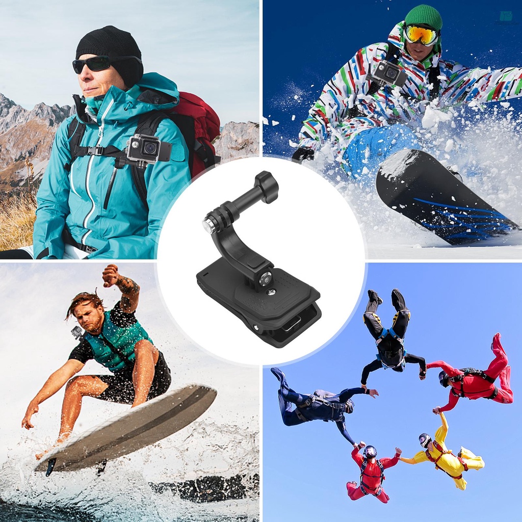 UURIG Backpack Shoulder Strap Mount Quick Clip Mount with Phone Holder Replacement for   10/9/8/7 Xiaomi Insta360 Action Camera for iPhone Samsung Huawei Smartphone