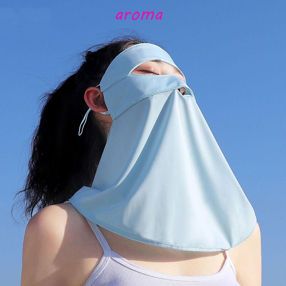 Khẩu Trang Chống Nắng Chống Tia UV Bằng Lụa Mát Màu Sắc Đơn Giản