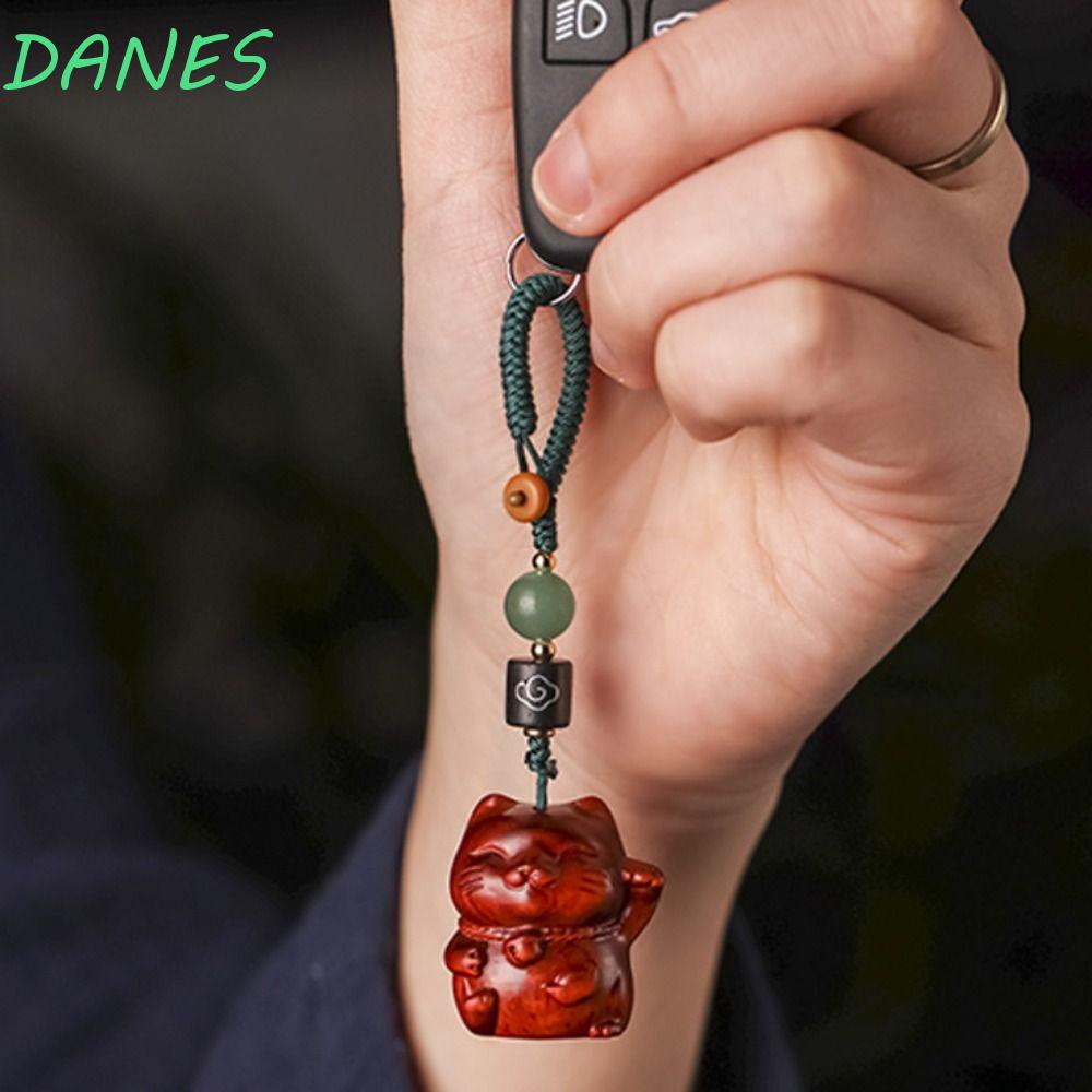 Dây Đeo Điện Thoại / Móc Khóa Hình Mèo May Mắn Sáng Tạo Đa Năng Chống Rơi / Thất Lạc