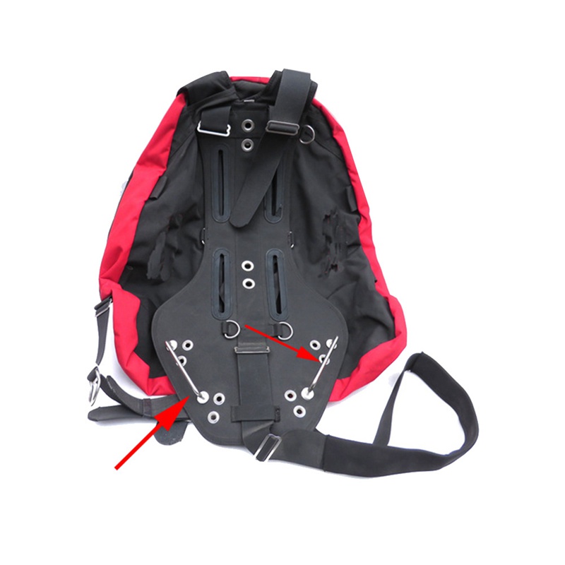 Set 2 Tay Cầm Gắn BCD Lặn Biển SS316 Bằng Bạc