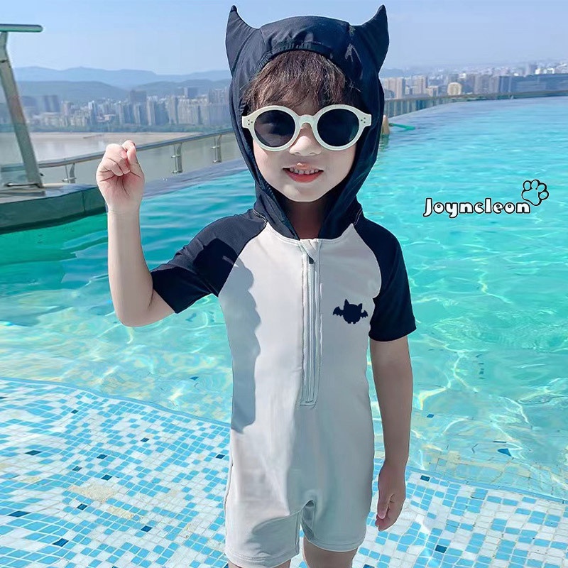 Joyncleon Bộ Đồ Bơi Liền Thân Họa Tiết Tai Mèo Đáng Yêu Cho Bé