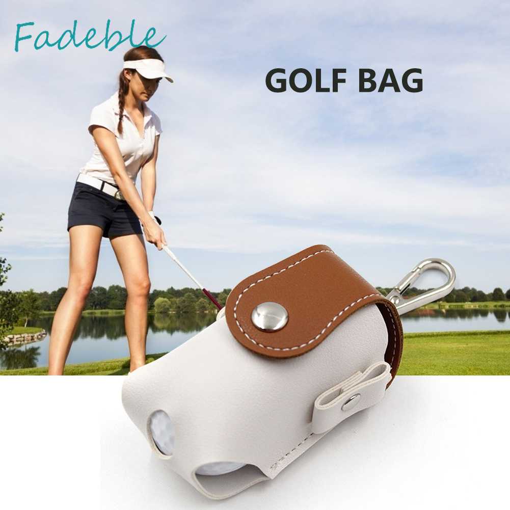 Túi Da Đựng Bóng Golf Đeo Hông Kèm Kẹp Tiện Dụng