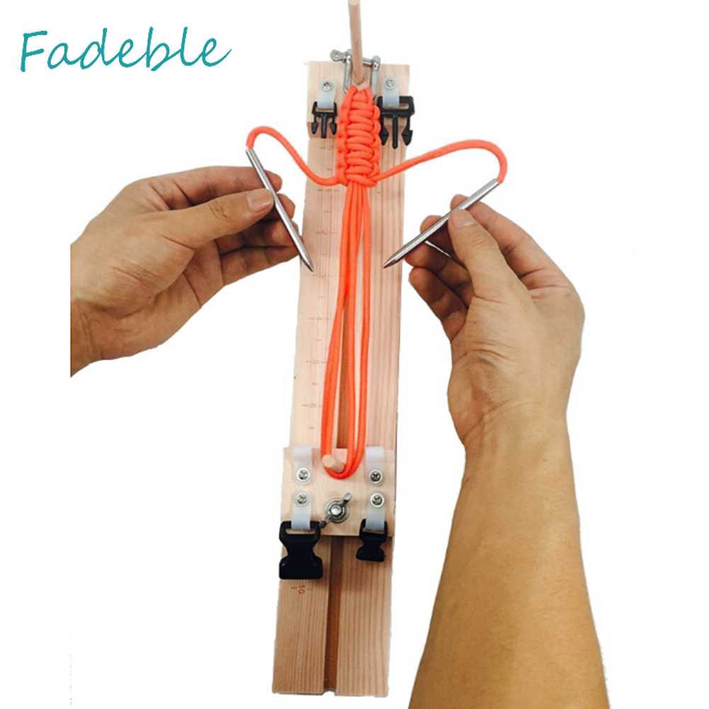 Bộ Dụng Cụ Dệt Vòng Đeo Tay Bằng Gỗ Có Thể Điều Chỉnh Độ Dài