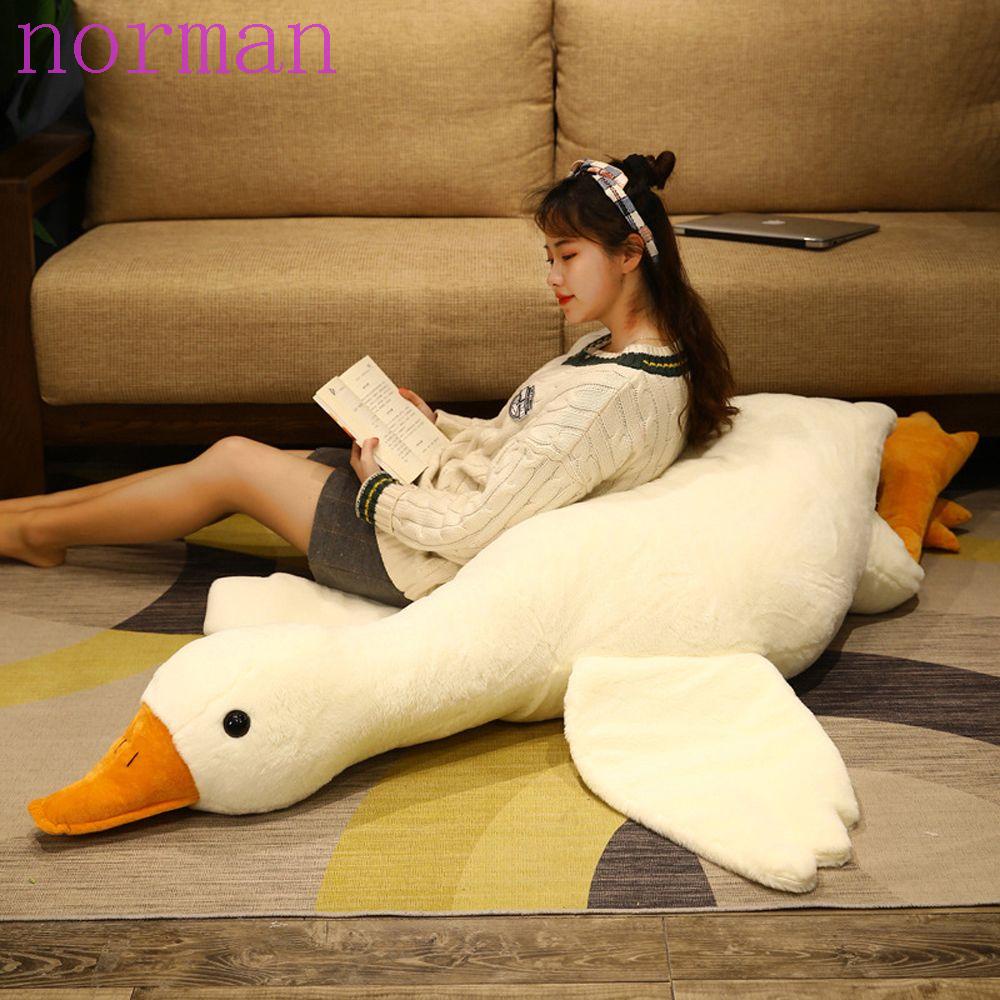 Norman Thú Nhồi Bông Hình Con Ngỗng Đang Nằm Đáng Yêu