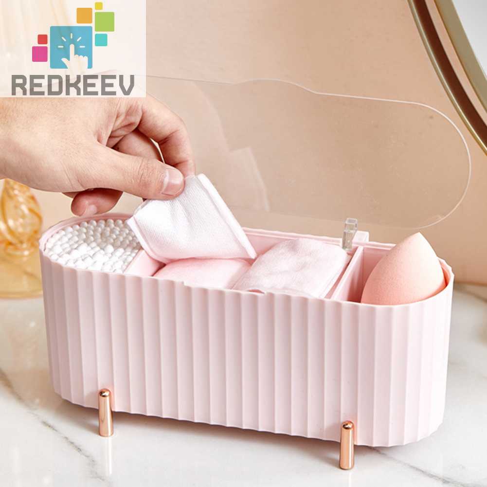 Hộp Đựng Phụ Kiện Để Bàn Hình Trứng Làm Đẹp Bằng Cotton Tinh Tế Kèm Giá Đỡ Để Bàn