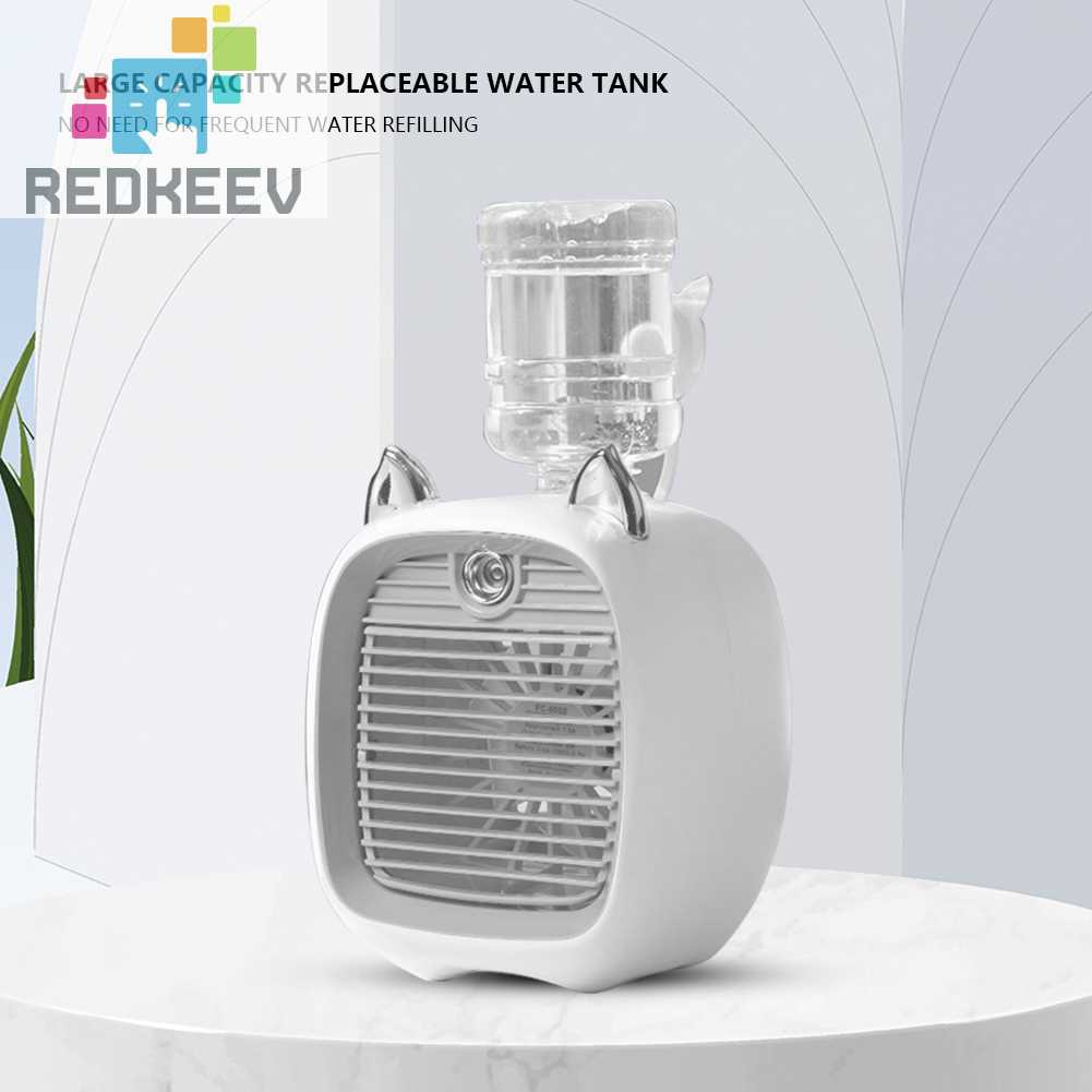 Quạt Điều Hòa Để Bàn 3 Tốc Độ Mini 1200mAh Có Thể Điều Chỉnh
