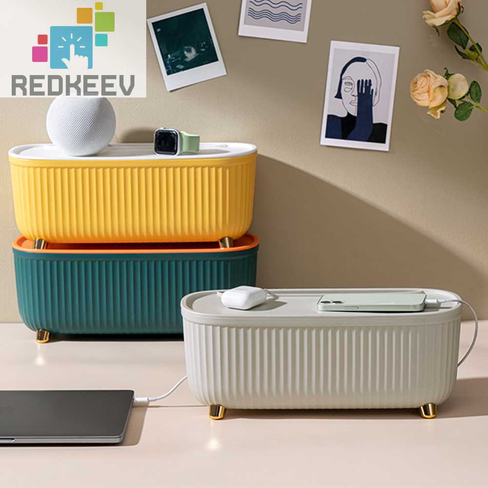 Hộp Đựng Sắp Xếp Dây Cáp Có Nắp Đậy Tiện Lợi