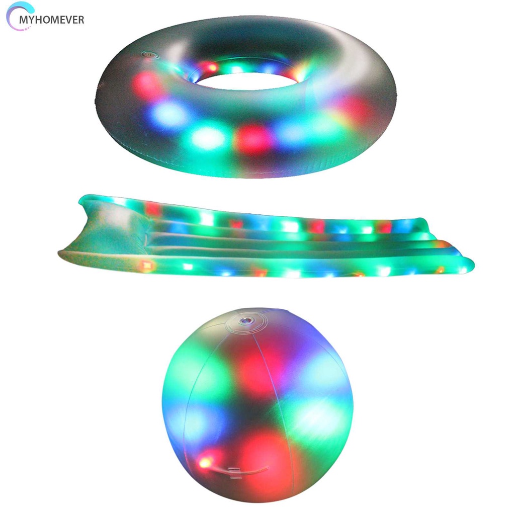 Phao Bơi Bơm Hơi Có Đèn LED Phát Sáng