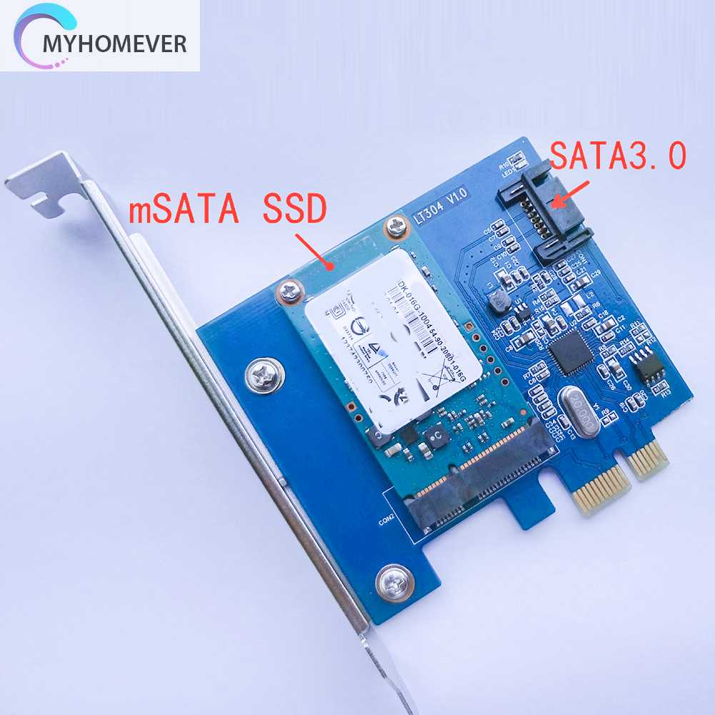Card Mở Rộng PCI-E X1 Sang MSATA SSD SATA 3.0 6Gbps PCIe SATA