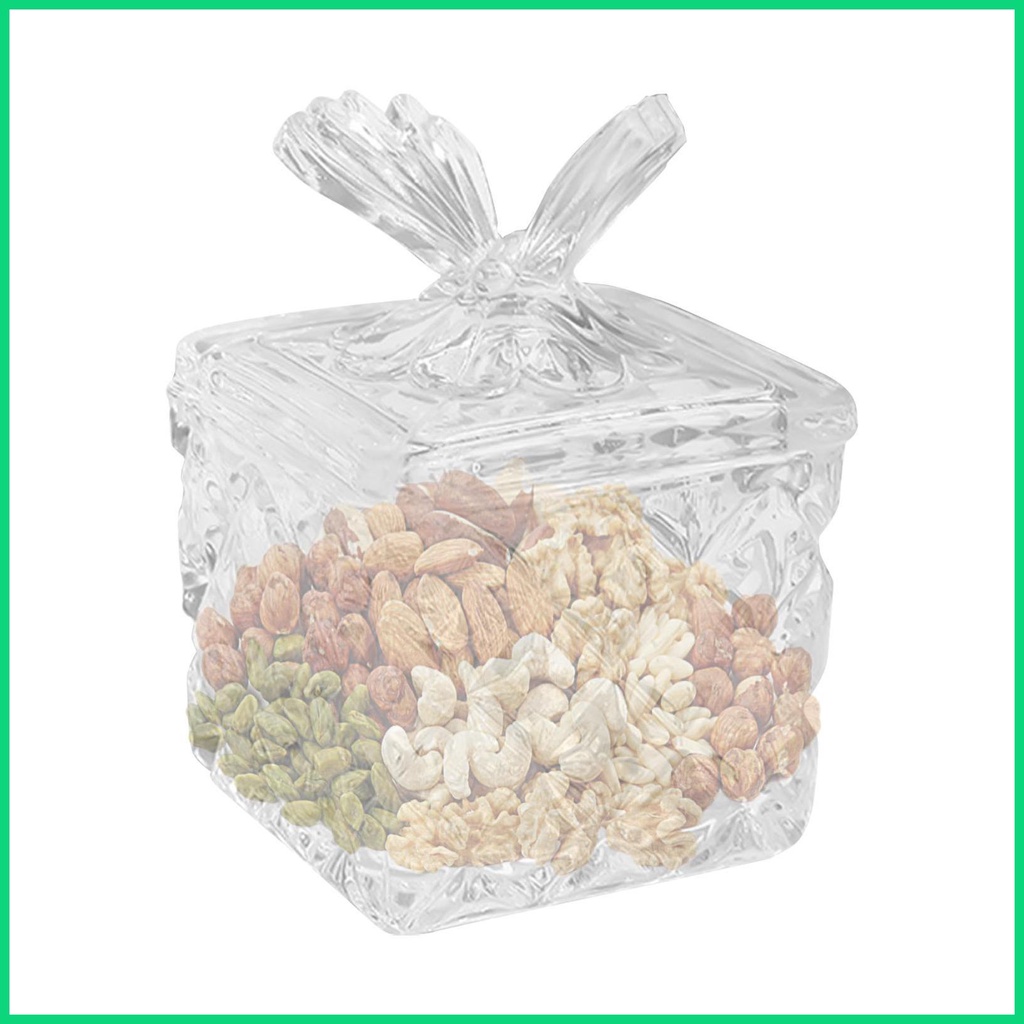 Hộp Đựng Đồ Dùng Bằng Kính Dập Nổi Họa Tiết Cổ Điển Có Nắp Đậy Sắp Xếp Gọn Gàng Cho jiwvn