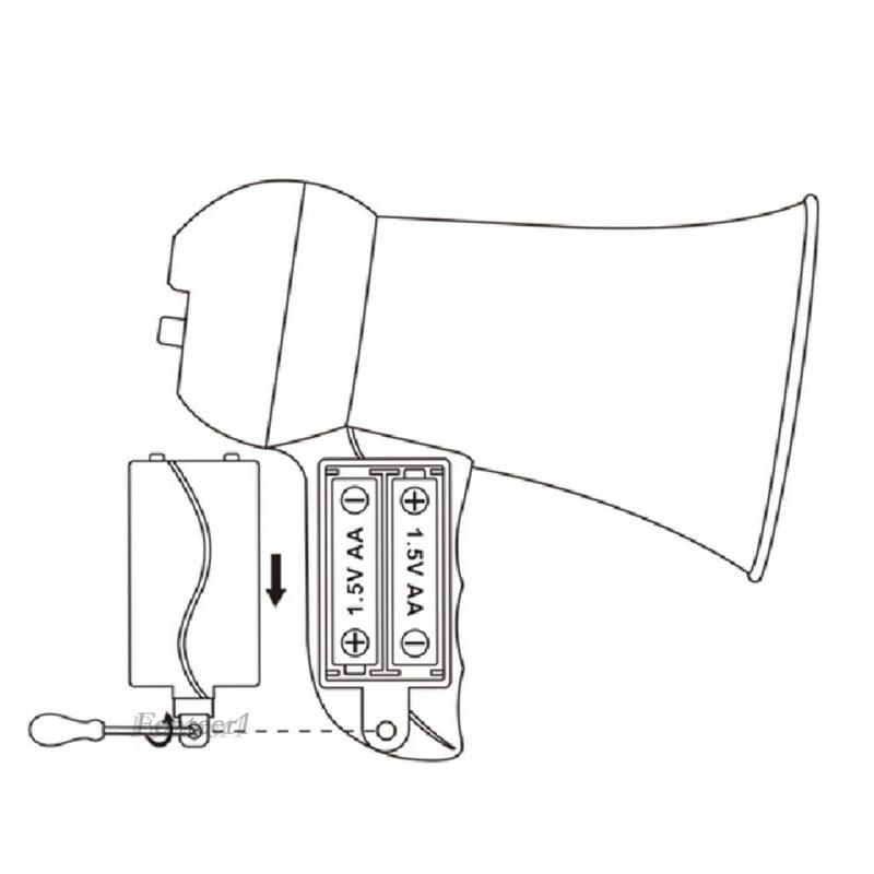 [Fenteer1] Đồ Chơi Điện Đàm Cảnh Sát Megaphone Phát Ra Âm Thanh Màu Xanh Dương Cho Bé