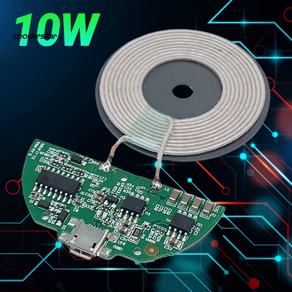 Mô Đun Sạc Không Dây 10W Qi Cổng Micro USB Dành Cho Điện Thoại