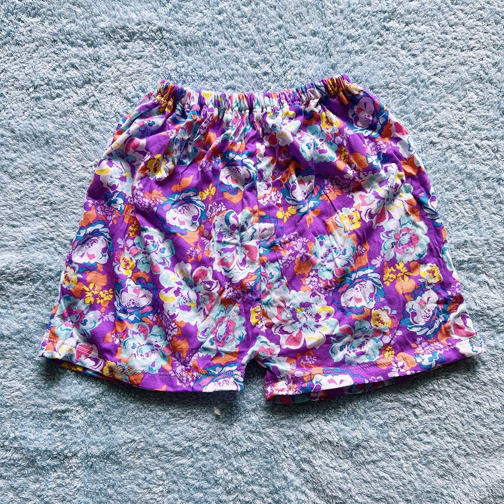 Quần đùi bé trai bé gái thun cotton co giãn nhiều họa tiết ngẫu nhiên MamLa ML175