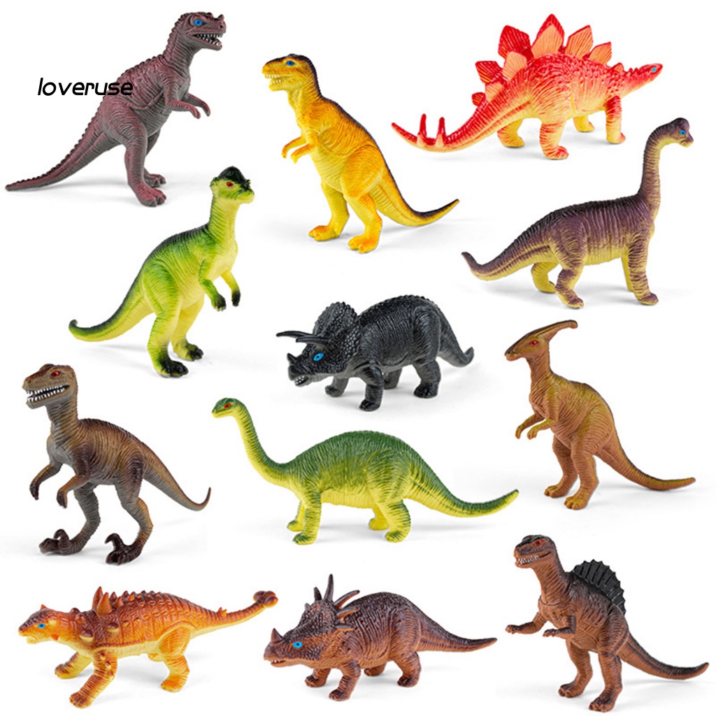 Set 12 Mô Hình Khủng Long Mini Trang Trí Tiểu Cảnh